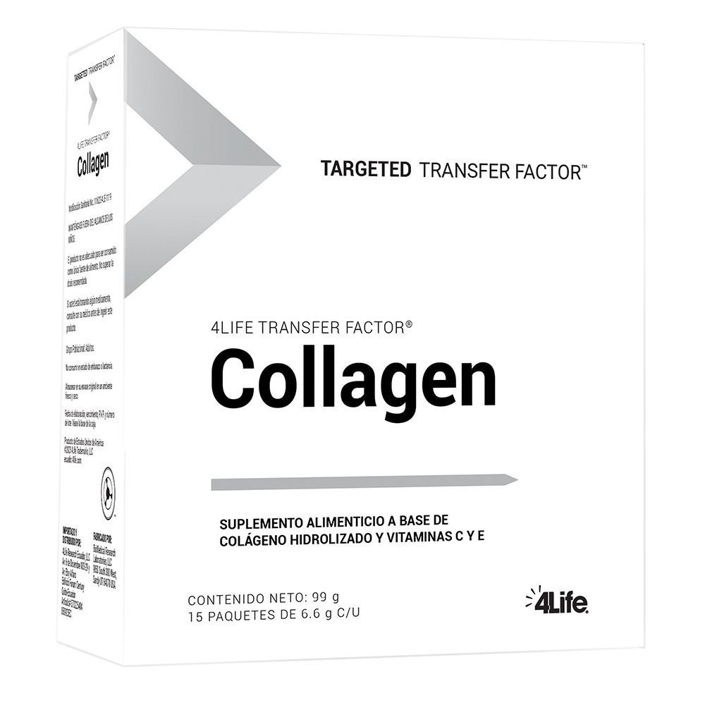 Caja de 4Life Transfer Factor Colágeno con 15 paquetes