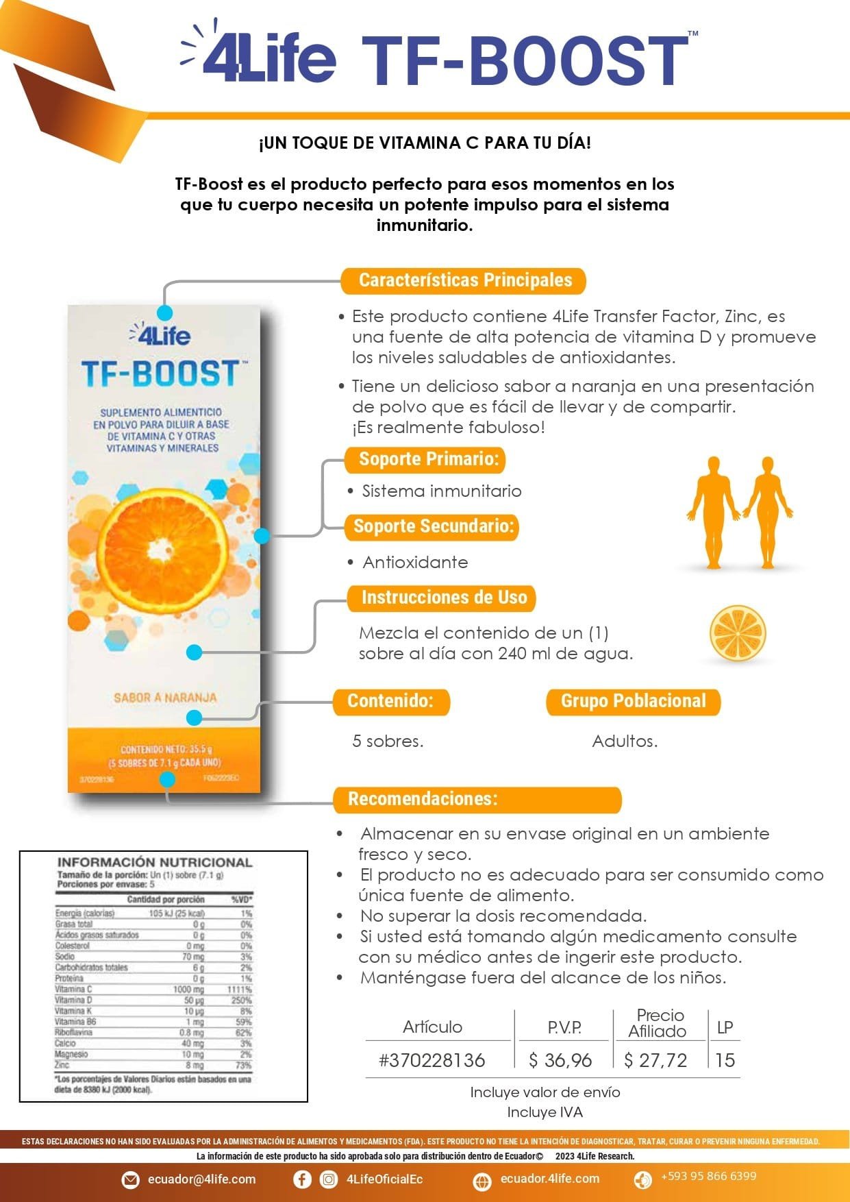 Infografía beneficios de TF-Boost